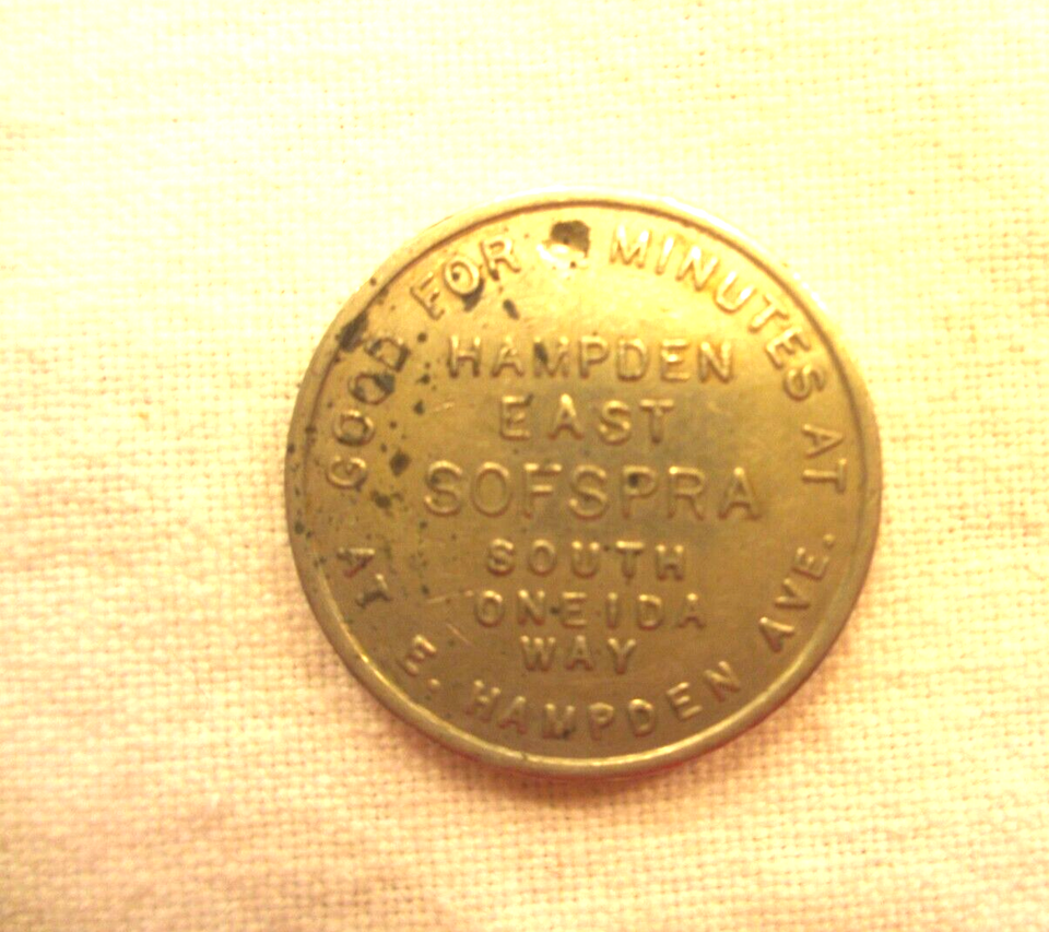 VTG Sofspra Car Wash Token, Hampden East CO eBay