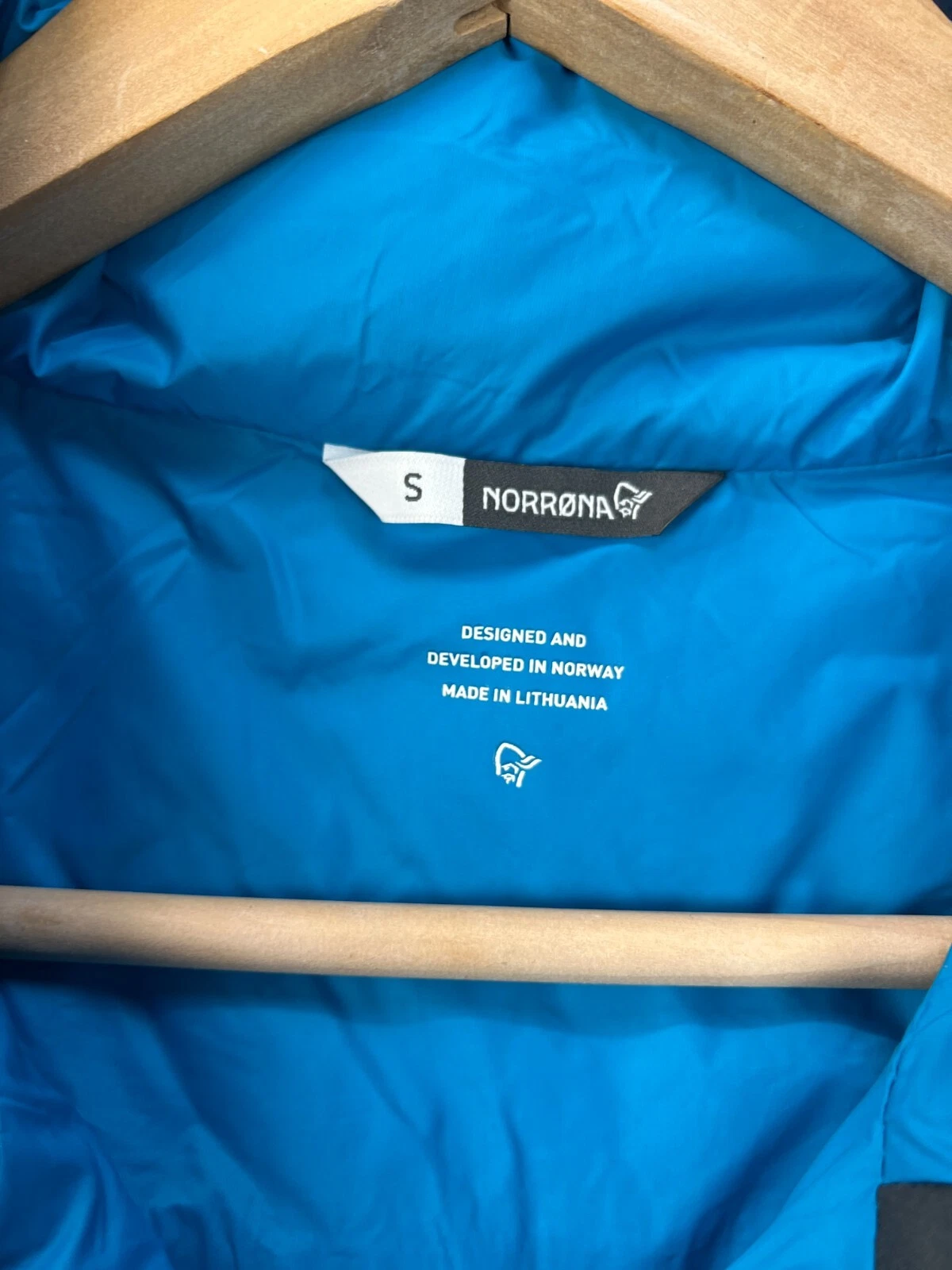 Norrona Mens Jacket Falketind Thermo60 Hooded Hawaiian Surf/Indigo Outdoor Small image 13