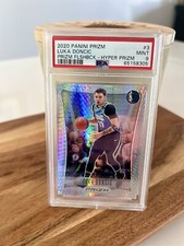 2020 Panini Prizm Luka Doncic-Prizm Flashback-Hyper prizm PSA 9 Mint-Mavs🔥