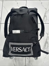 VERSACE NYLON LOGO STAMP BACKPACK
