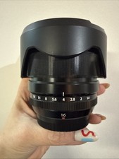 Fujifilm Fujinon XF 16mm f/1.4 R WR Lens with Black Caps and Hood