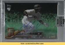 2018 Topps Clearly Authentic Green 50/99 Miguel Gomez #CAA-MG Auto READ 00em