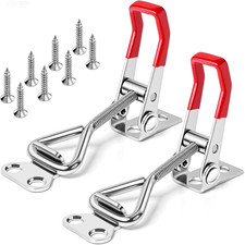 2 Pack Toggle Latch Clamp 4001 Adjustable 304 Stainless Steel Toggle Hasp Latche