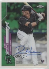 2020 Topps Chrome Rookie Auto Green Refractor 20/99 Dom Nunez #RA-DN Auto 0m4q