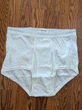Vintage USA made Calvin Klein Men's Classic White Cotton Briefs 34 underwear