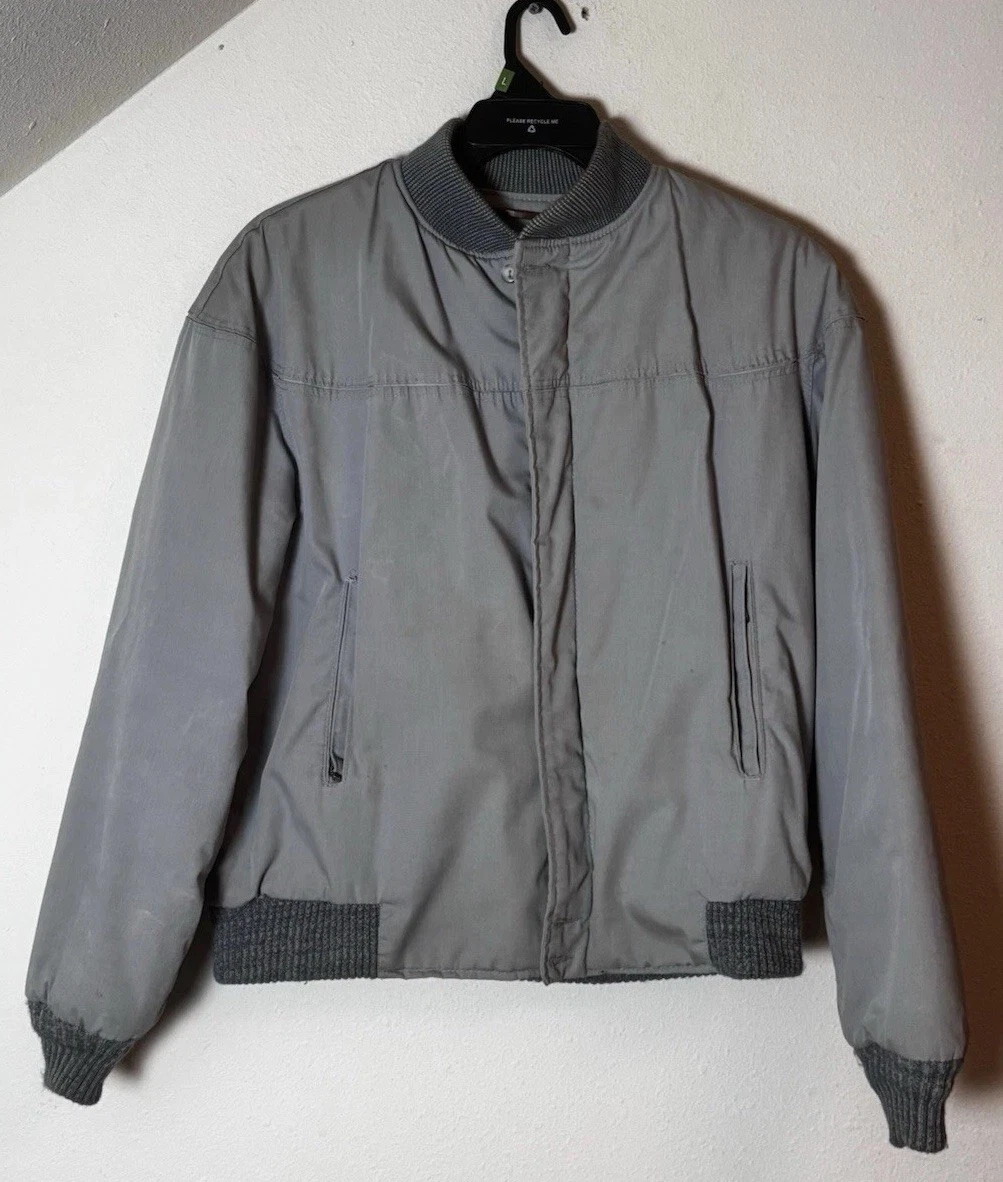 Blouson bomber satin vintage années 90 courtoisie 2XL made in