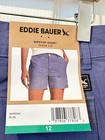 eddie bauer womens shorts size 12 blue rip stop inseam 5” cotton spandex new — photo 3