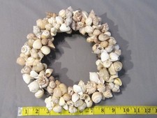 Seashell Wreath Beach Decor 10" x 10"