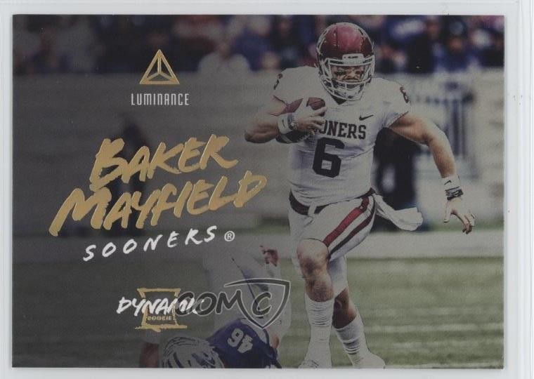 2018 Panini Luminance Dynamic Baker Mayfield #14 1h1