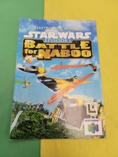 Star Wars Episode 1 Battle For Naboo Instruction Manual Only Nintendo 64 N64