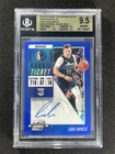 2018-19 Contenders Optic Luka Doncic #128 Blue RC Auto White Box 1/1 BGS 9.5