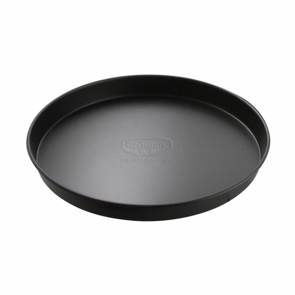 Dr. Oetker Tradition Cake / Pizza Tray Plateau de cuisson Forme Pizza Noir Ø ... - Photo 1/1
