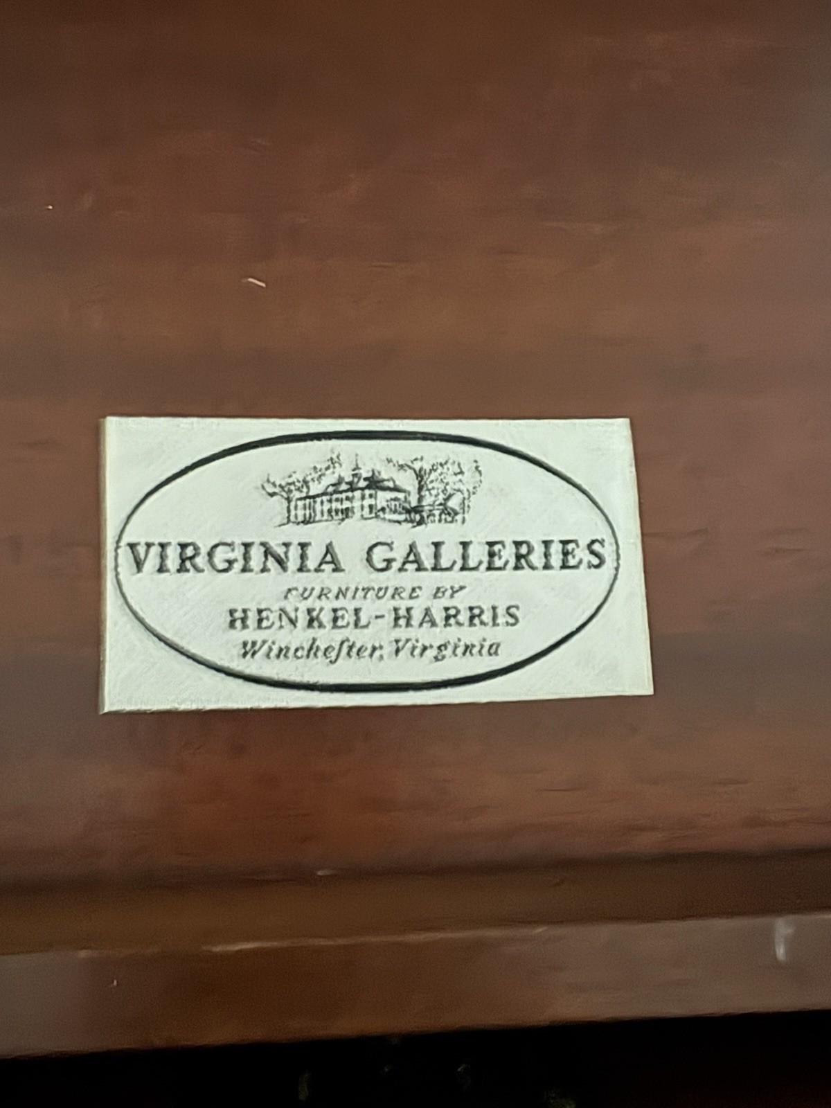 Virginia Galleries Henkel Harris Silver Chest On Stand Solid American Black Waln