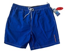 New Nautica Quick Dry Anchor Board Shorts Swim Wear XL Blue Performance TO1201