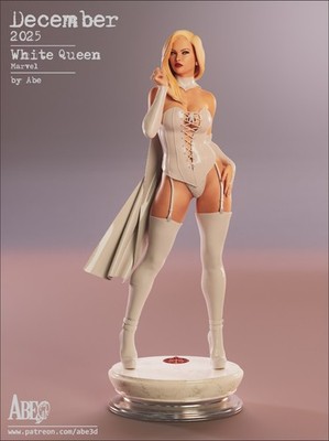 Emma Frost Resin Figur Handarbeit handbemalt Sammlerstück 1/4 1/6 Scale 16K