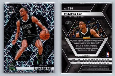 2024-25 Panini Mosaic #124 De Aaron Fox Lazer