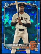 Josuar Gonzalez 1st Sapphire Refractor 2025 Bowman Chrome #BCP-153 Giants