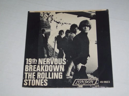 THE ROLLING STONES - 19th Nervous Breakdown London 45 w/ Picture Sleeve VG+/Nm
