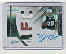 2011 Panini Absolute Bilal Powell Rookie Premier Materials Auto Prime 16/25 #235