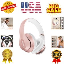 Wireless Bluetooth Headphones Over Ear 65H Playtime HiFi Stereo Headset with ...