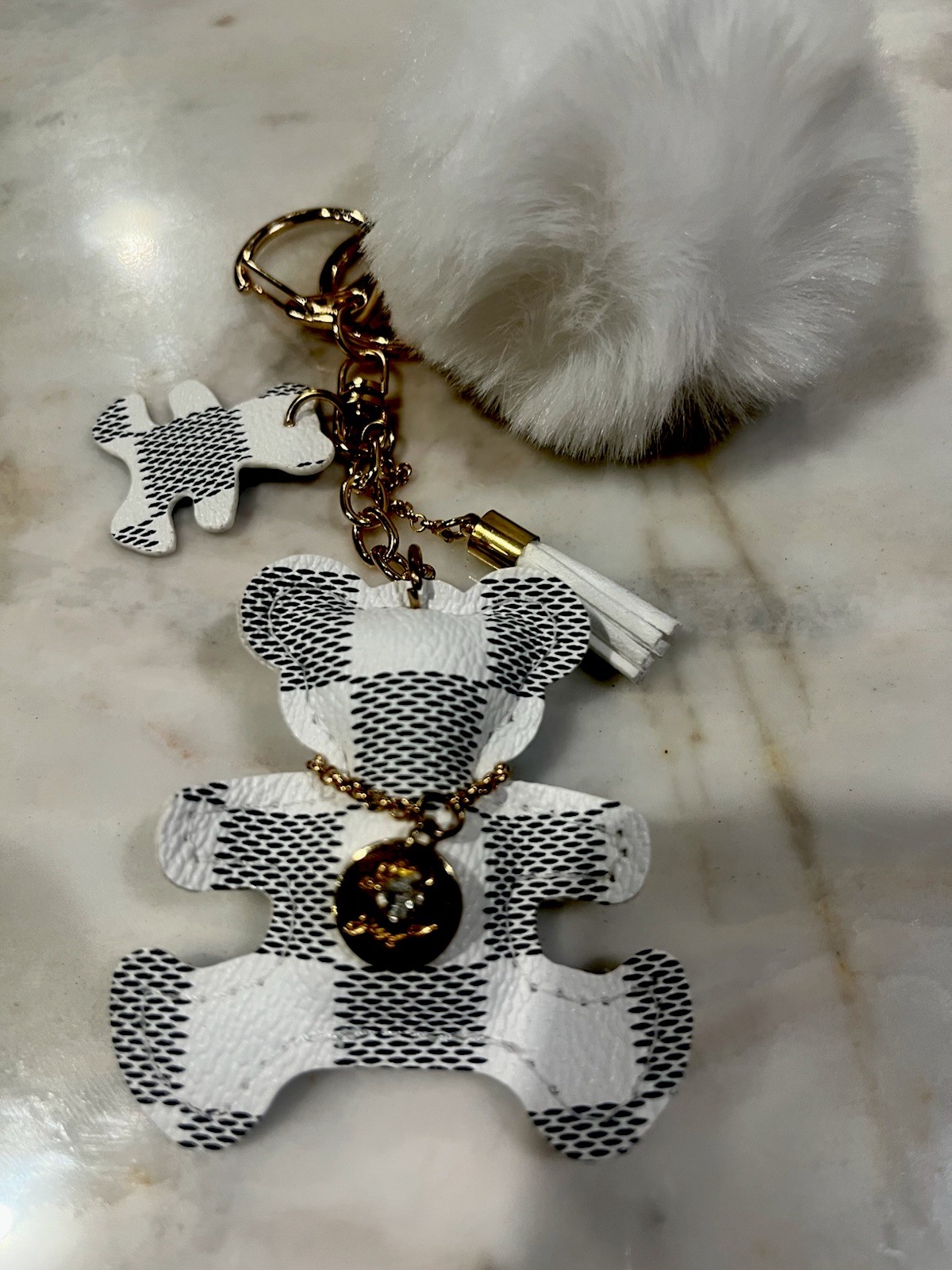 Luxury Teddy Bear Keychain for Women