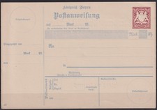AA033) Bayern Ganzsache Postanweisung Post Anweisung ungebraucht