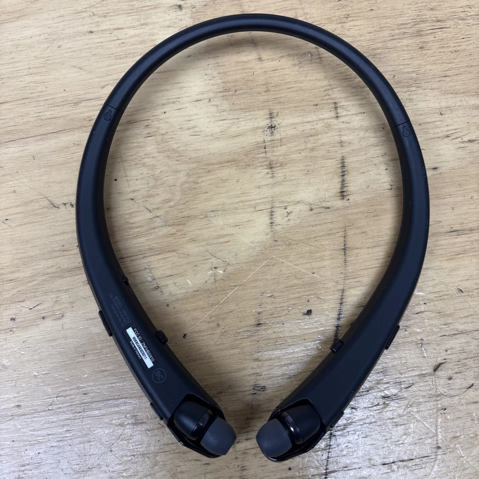 Auriculares estéreo inalámbricos Bluetooth LG HBS-912 negros grises Harman Kardon funcionan Foto 2 de 3