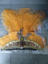 Ostrich Show Girl 1920 s Feather Flapper Costume Headpiece Halloween Party