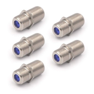 VCE 3GHz Coaxial Cable Connector, RG6 Coax Extender 0.82 inches, Silver 