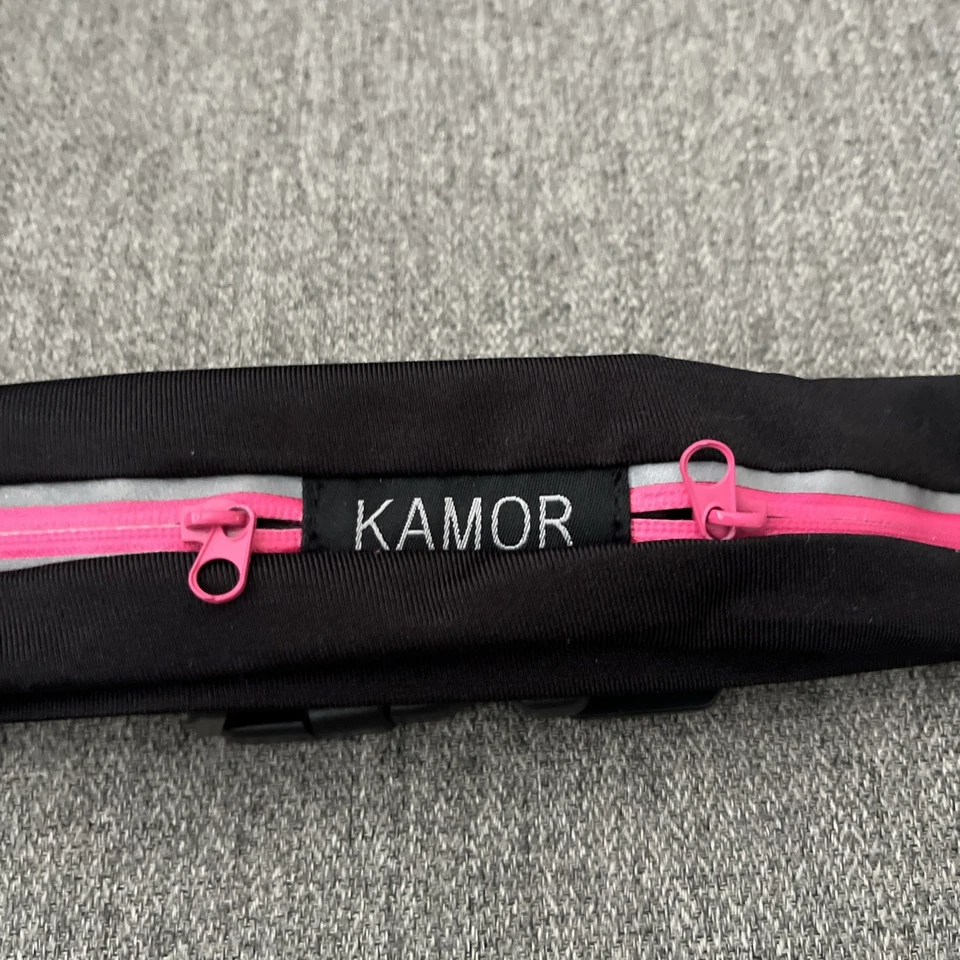 Пояс KAMOR Sport для бега упражнений регулируемый эластичный черный/розовый - Изображение 2 из 4