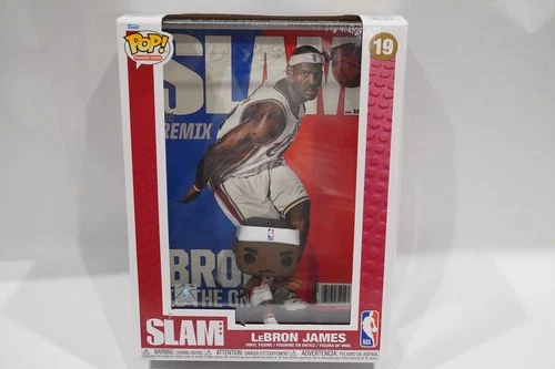 NBA SLAM LeBron James Funko Pop! Cover Figure Bobble head #19 Cavs Heat NEW  b21