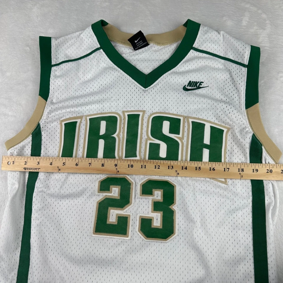 Nike Y2K Mens M LeBron James St Vincent Irish High School Basketball Jersey Away - Image 3 of 4