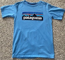 Patagonia Youth Boys Blue Short Sleeve Graphic T-shirt Size LARGE 12