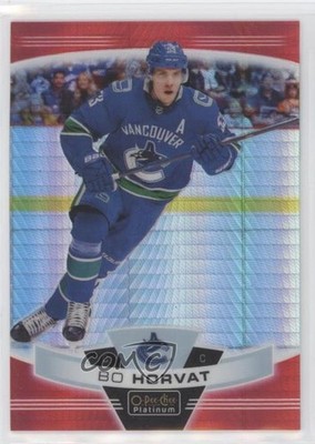 2019-20 O-Pee-Chee Platinum Red Prism 34/199 Bo Horvat #91 q2x