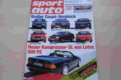 4) Sport Auto 08/1990 - Honda NSX mit 274PS im ers - Ford Mustang DTM mit 530PS