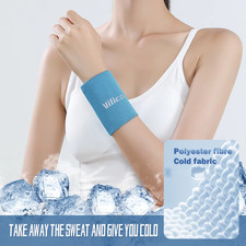 2PCS Sports Wrist Support Sweatband Tennis Gym Wrist Guard Brace Free Ship USA