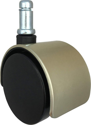 2'' Antique Brushed Brass Hooded Replacement Office Chair Caster Wheels - Set of
