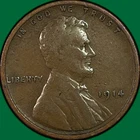1914 Lincoln Wheat Cent Very Fine VF Coin #40051