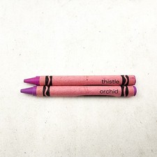 Vintage Crayola Crayons Binney  Smith Orchid  Thistle Replacement b