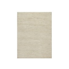 4'9" x 6'4" White Modern Plain Design Pure Wool Hand Knotted Oriental Rug R91294