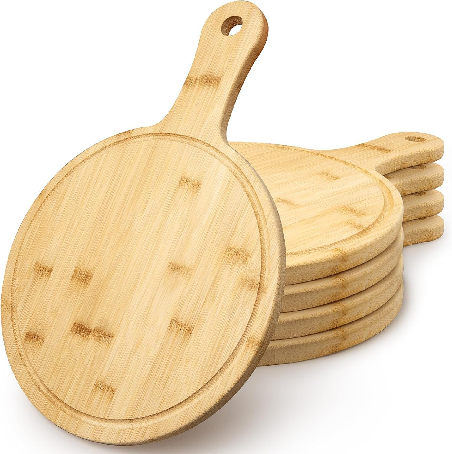 Set 5 Taglieri Gourmet in Bambù | Ideali per Degustazione e Taglio