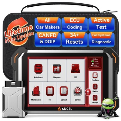 ANCEL DS600 BT Pro Bidirectional Car OBD2 Scanner Diagnostic Tool ECU Coding