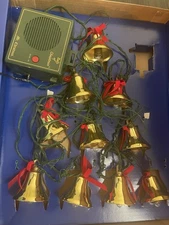 Vtg 1991 Mr. Christmas 10 Brass Bells of Christmas 15 Carol Music Lights Works!