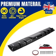 Universal Carbon Fiber Rear Lip Bumper Spoiler Splitter Diffuser Shark Fin Kit