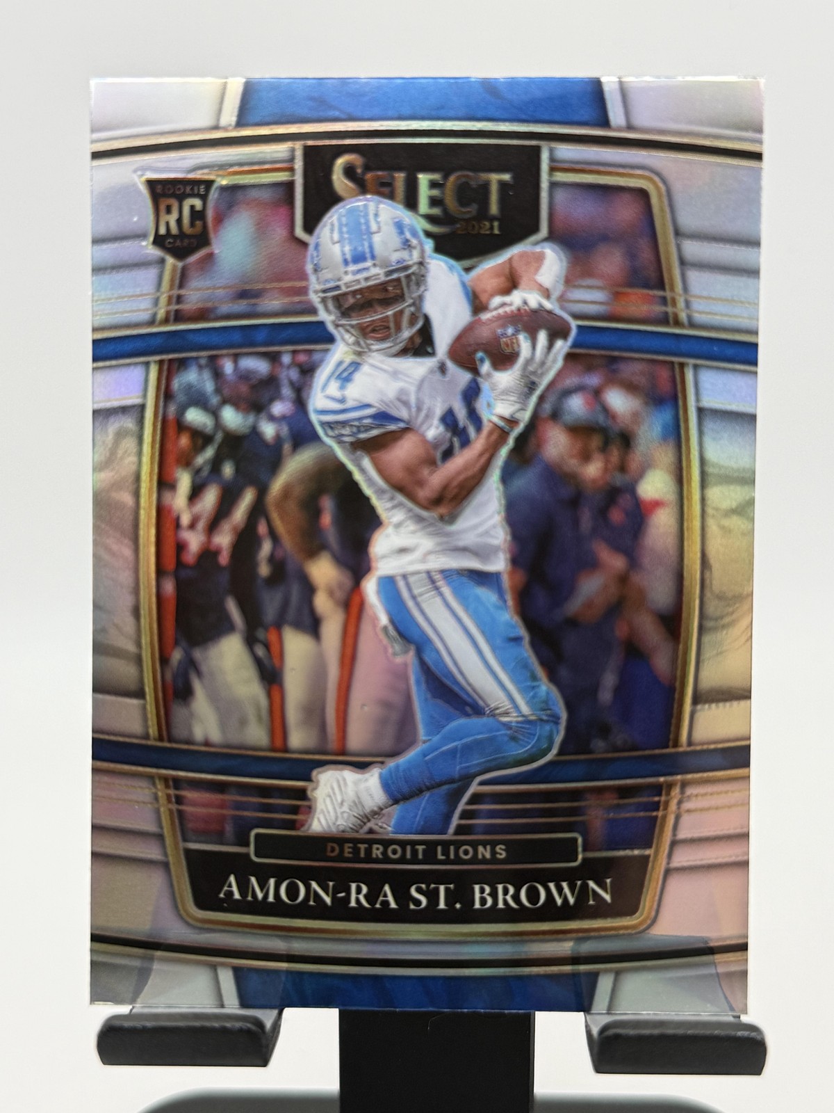 2021 Panini Select #73 Amon-Ra St. Brown Silver Prizm