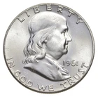 Choice Unc 1961 P Franklin Half Dollar Gem BU From Original Roll *8289