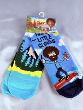 Bob Ross The Joy Of Painting Funny Novelty Crew Socks Unisex Set Of 2 New
