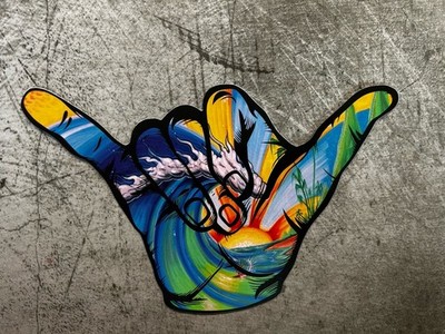 HANG LOOSE Sticker Life Size Sticker Shaka STICKER SURF Volcom Ripcurl RVCA FCS