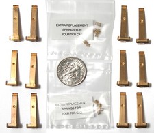 32 pc 1991 TYCO TCR HO Slot Car Chassis Tune Up Parts PICK UP SHOES  SPRINGS