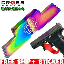 Cross Armory RAINBOW GL0CK Gen 1 2 3 4 EXTENDED SLIDE LOCK TAKE DOWN LEVER GRIP